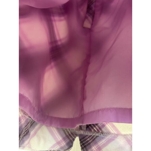 VTG Y2K Toddler Purple Flannel Plaid Jumper Dress Size 2T Pockets Old Navy - Picture 7 of 9